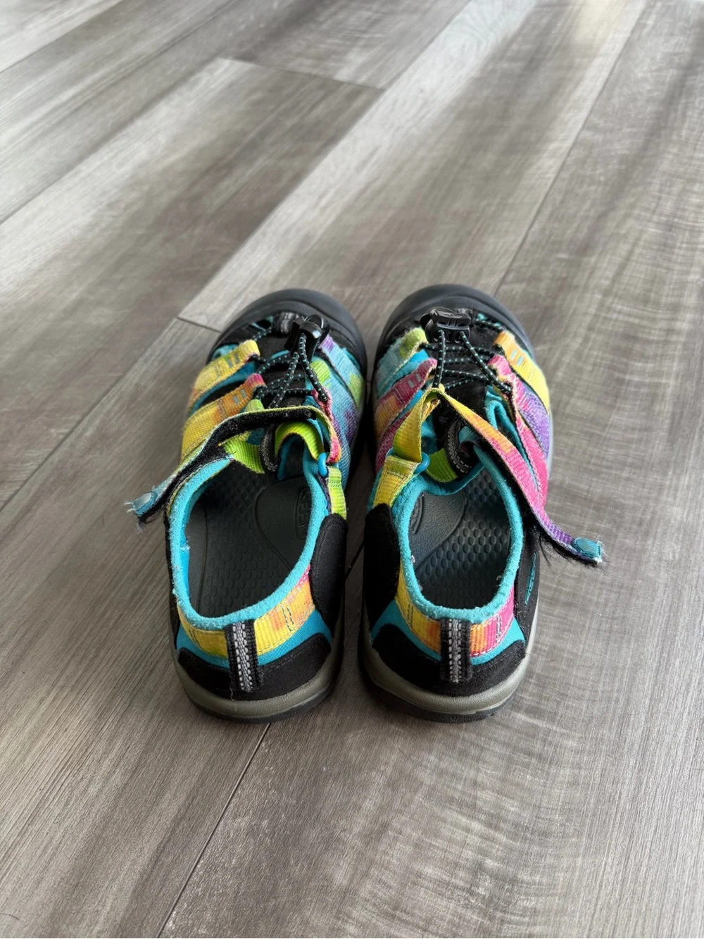 KEEN Kids Newport H2 Tie Dye Sandals Washable Youth Size 3 Hiking Outdoor